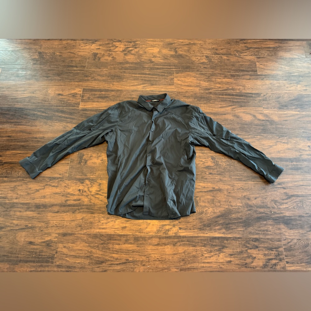 ARC’TERYX gray kaslo long sleeve button down